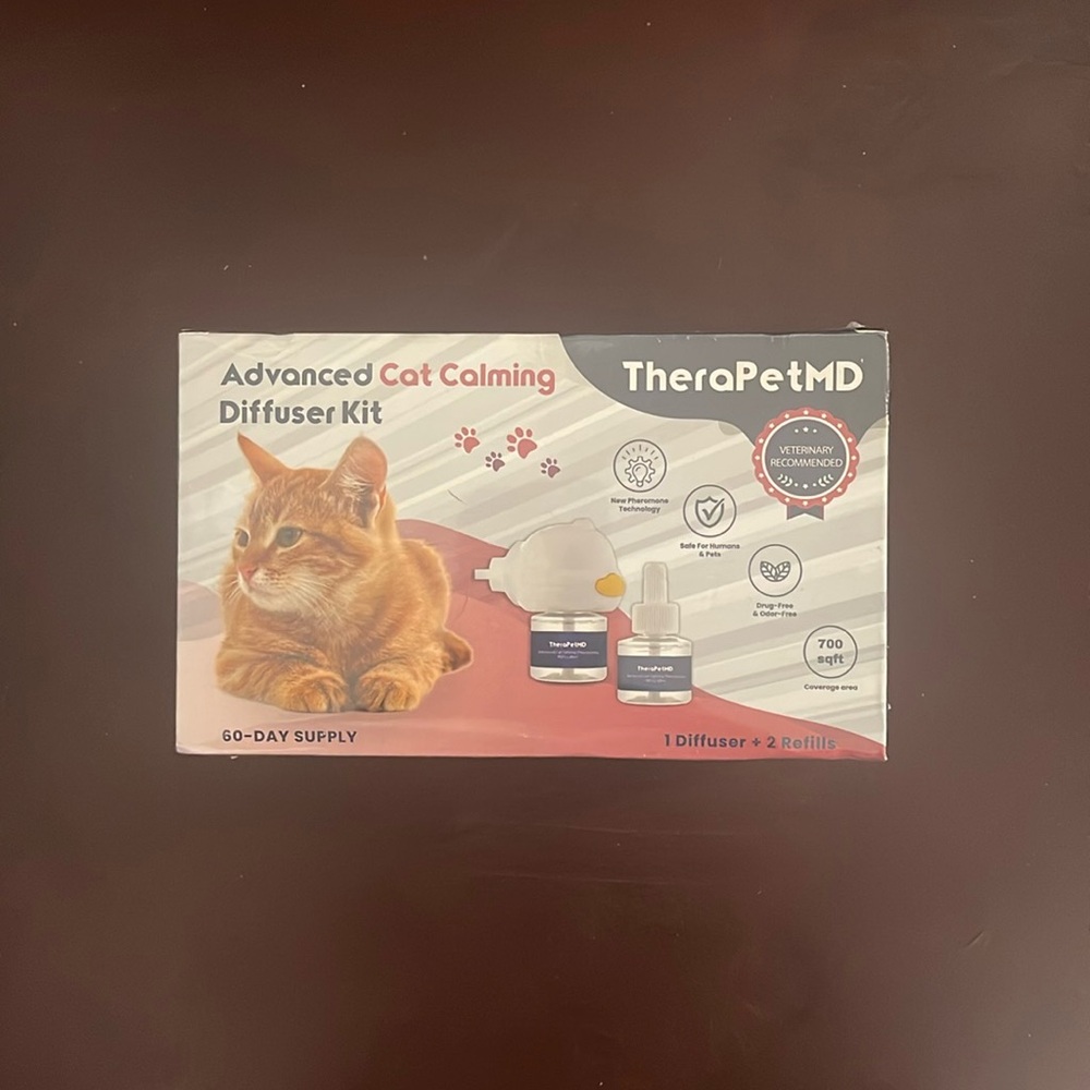 THERAPET MD ADVANCED CAT CALMING DIFFUSER KIT  60 DAY SUPPLY Sealed